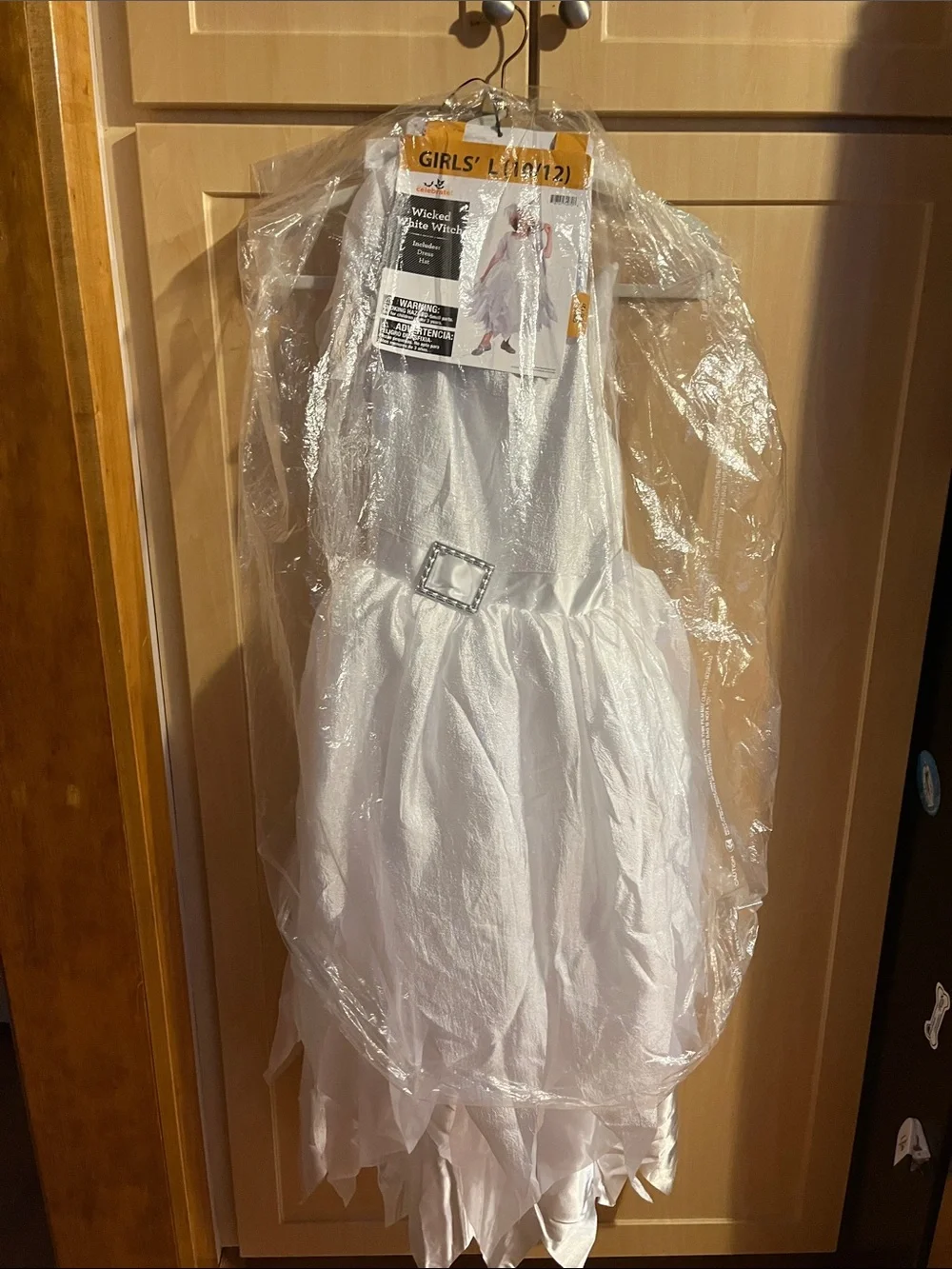 Wicked White Witch Girls' Costume Dress & Hat - White